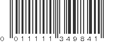 UPC 011111349841