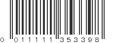 UPC 011111353398