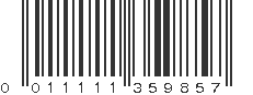 UPC 011111359857