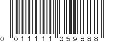 UPC 011111359888