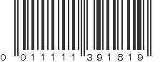 UPC 011111391819