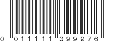 UPC 011111399976