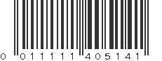 UPC 011111405141