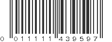 UPC 011111439597