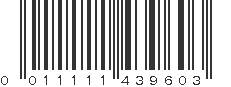 UPC 011111439603