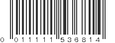 UPC 011111536814