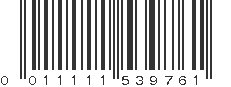 UPC 011111539761