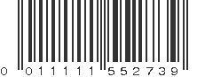 UPC 011111552739