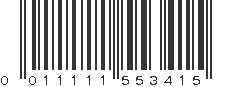 UPC 011111553415