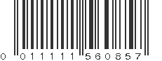 UPC 011111560857