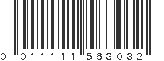 UPC 011111563032