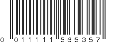 UPC 011111565357