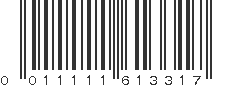 UPC 011111613317