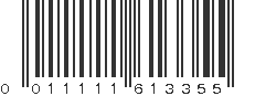 UPC 011111613355