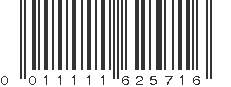 UPC 011111625716