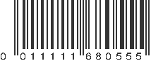 UPC 011111680555