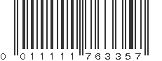 UPC 011111763357