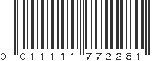 UPC 011111772281