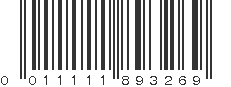 UPC 011111893269