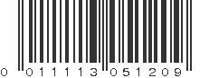 UPC 011113051209