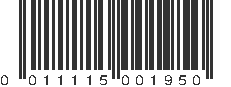 UPC 011115001950