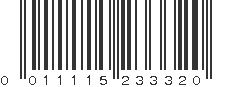 UPC 011115233320