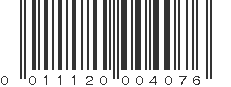 UPC 011120004076