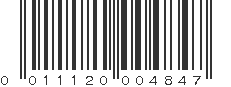 UPC 011120004847