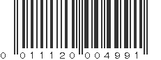 UPC 011120004991