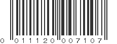 UPC 011120007107