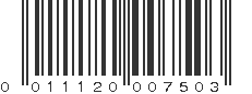 UPC 011120007503