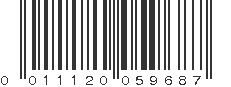 UPC 011120059687