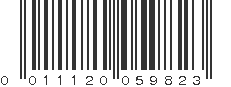 UPC 011120059823