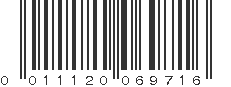 UPC 011120069716