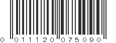 UPC 011120075090