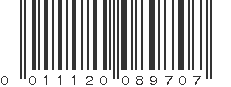 UPC 011120089707