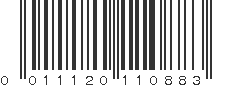 UPC 011120110883