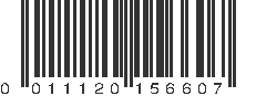 UPC 011120156607