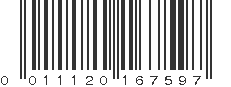 UPC 011120167597