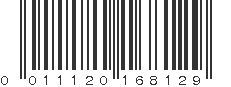 UPC 011120168129