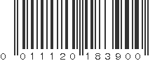 UPC 011120183900