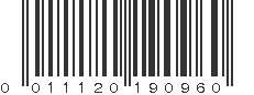 UPC 011120190960