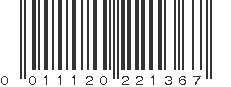 UPC 011120221367