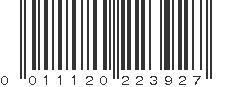 UPC 011120223927