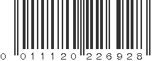 UPC 011120226928