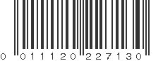 UPC 011120227130