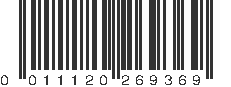 UPC 011120269369