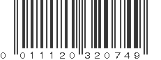 UPC 011120320749