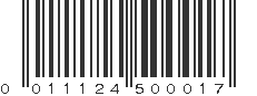 UPC 011124500017