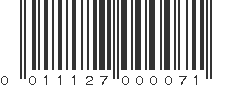 UPC 011127000071